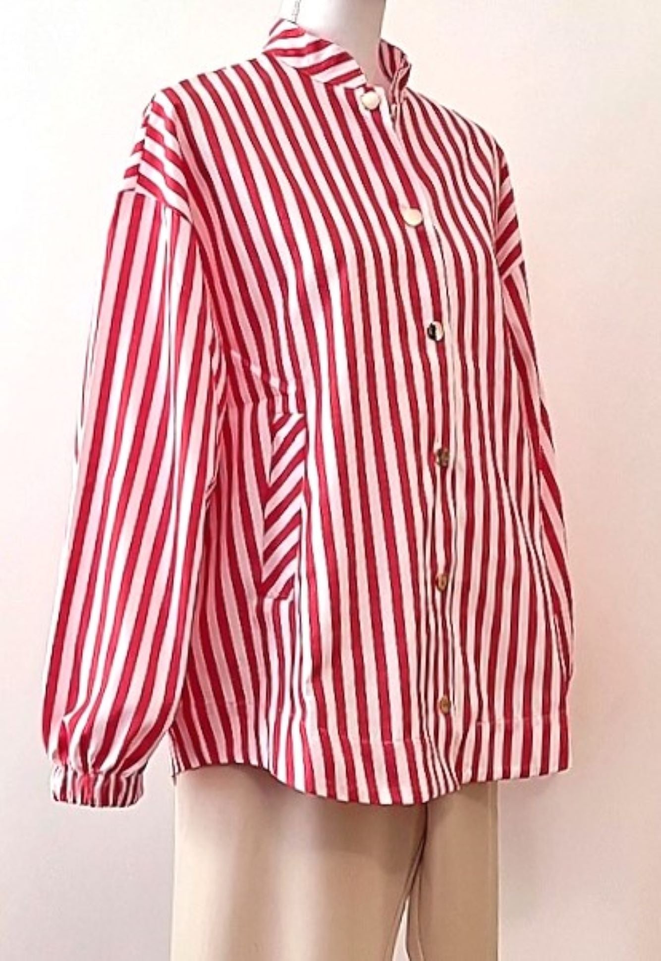 A Statement Piece Jacket, Easy Fit. Day or Night (Red Stripe)