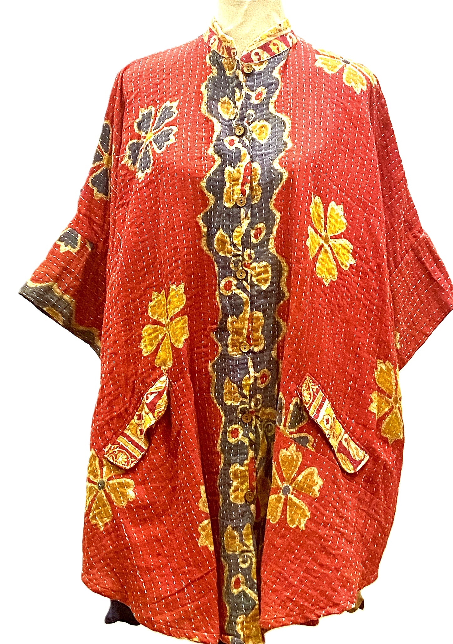 Kantha Bae Free To Be Tunic: Always A Best Seller  (Red)
