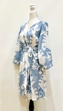 Block Print Cotton Short Kimono Robe.  Great Coverup!