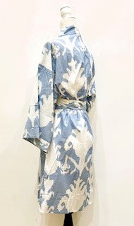 Block Print Cotton Short Kimono Robe.  Great Coverup!