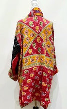 Oasis Cotton Cardigan With Kantha Embroidery (Red and Yellow)