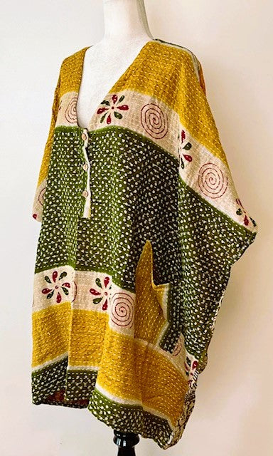 Kantha Bae Midi Muu Tunic (Mustard)