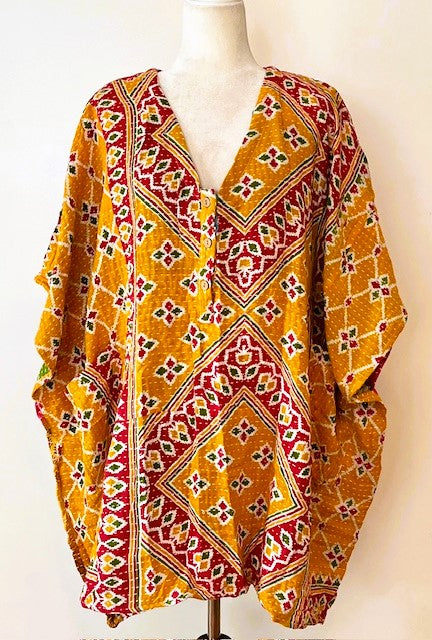 Kantha Bae Midi Muu Tunic (Honey)