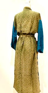 Top of the Line Silk Kimono Duster Is Complex and Sophisticated (Bronze and Gold)