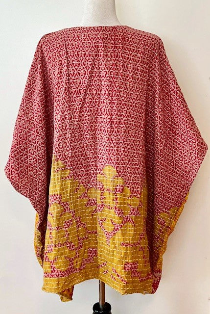 Kantha Bae Midi Muu Tunic (Cardinal)