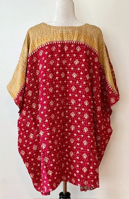 Kantha Bae Midi Muu Tunic (Olive)