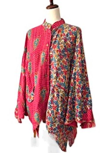 Kantha Bae Cotton Butterfly Top (Red)