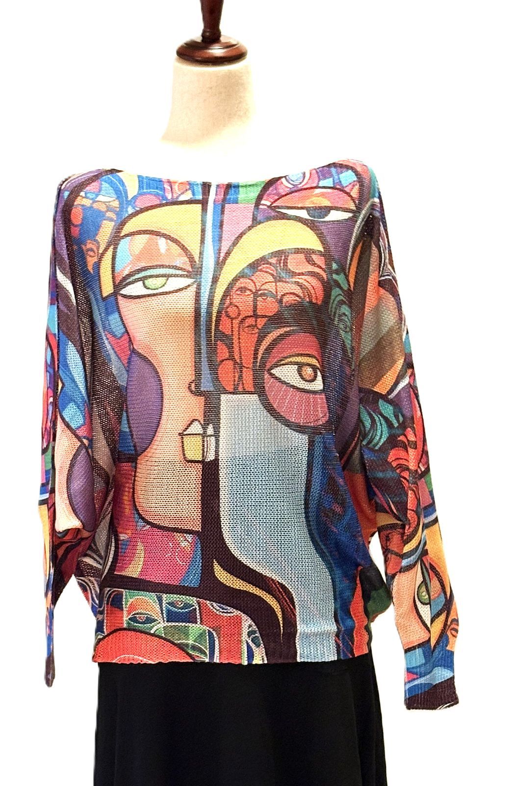 Italian Knit Sweater, Picasso. Best Seller. Fall Colors.