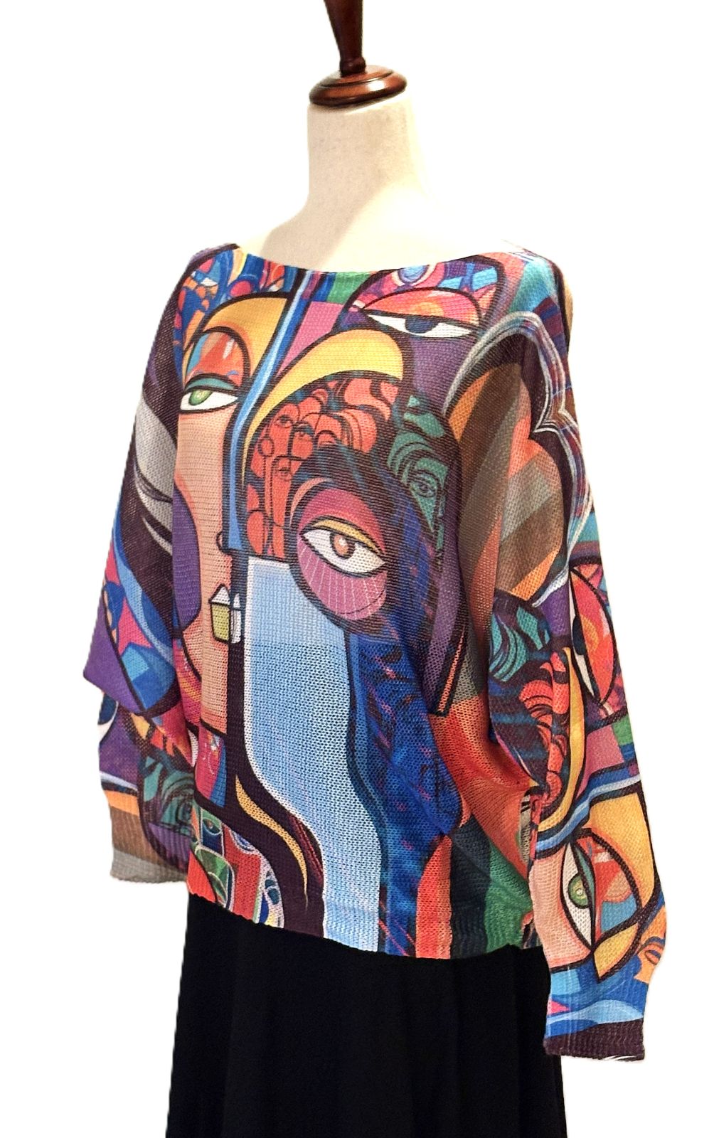 Italian Knit Sweater, Picasso. Best Seller. Fall Colors.