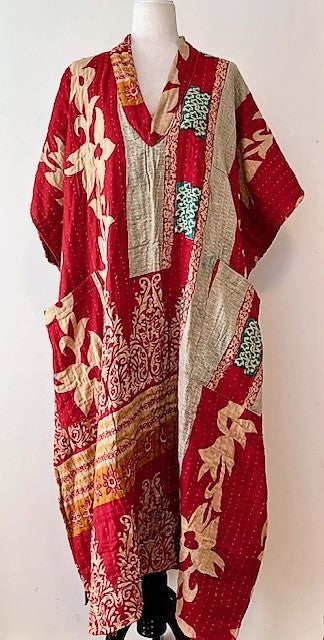 Just Right Caftan, The Perfect Lounger For Home and Resort (Red)