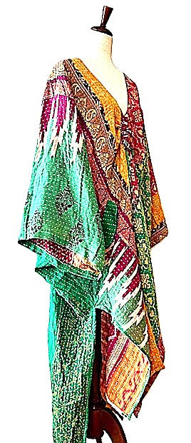 Kantha Bae Moondance Midi Muu  (Green Mixed Print)