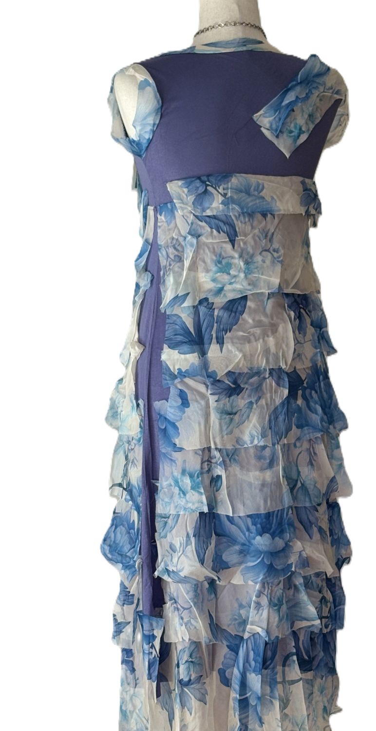 Dresses, Linen and Silk Italian Collection Floral Tiered Short Length (3 Prints)