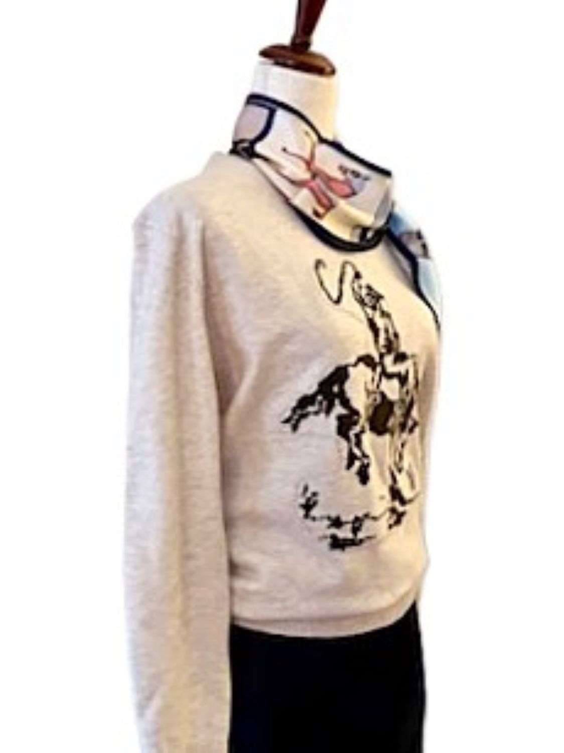 Cowboy Rodeo Knit Sweater, Crewneck Pullover