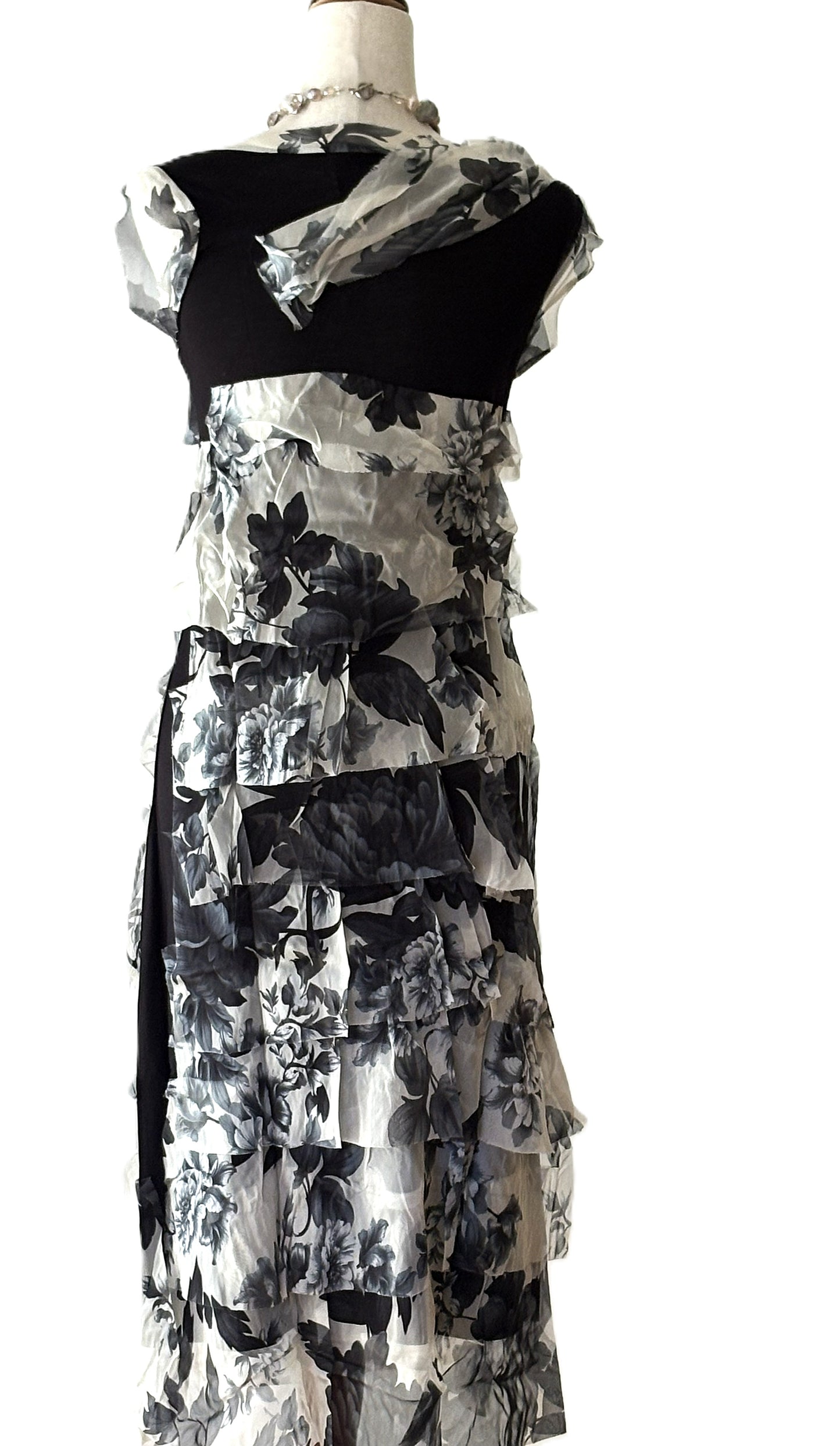 Dresses, Linen and Silk Italian Collection Floral Tiered Short Length (3 Prints)