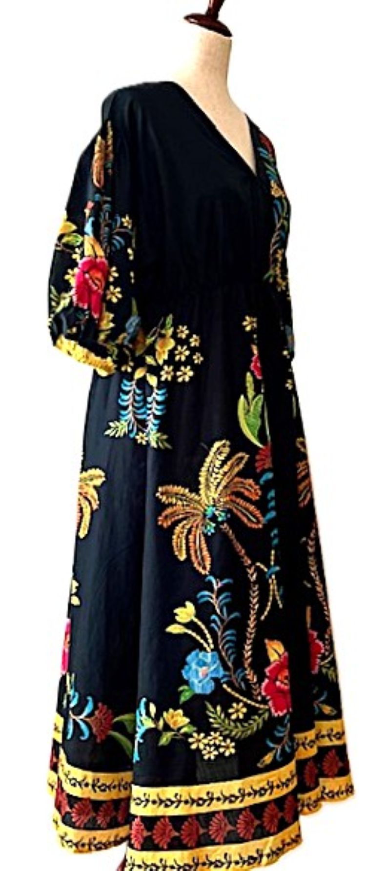 Dresses: Colorful Statement Piece Cotton Midi.