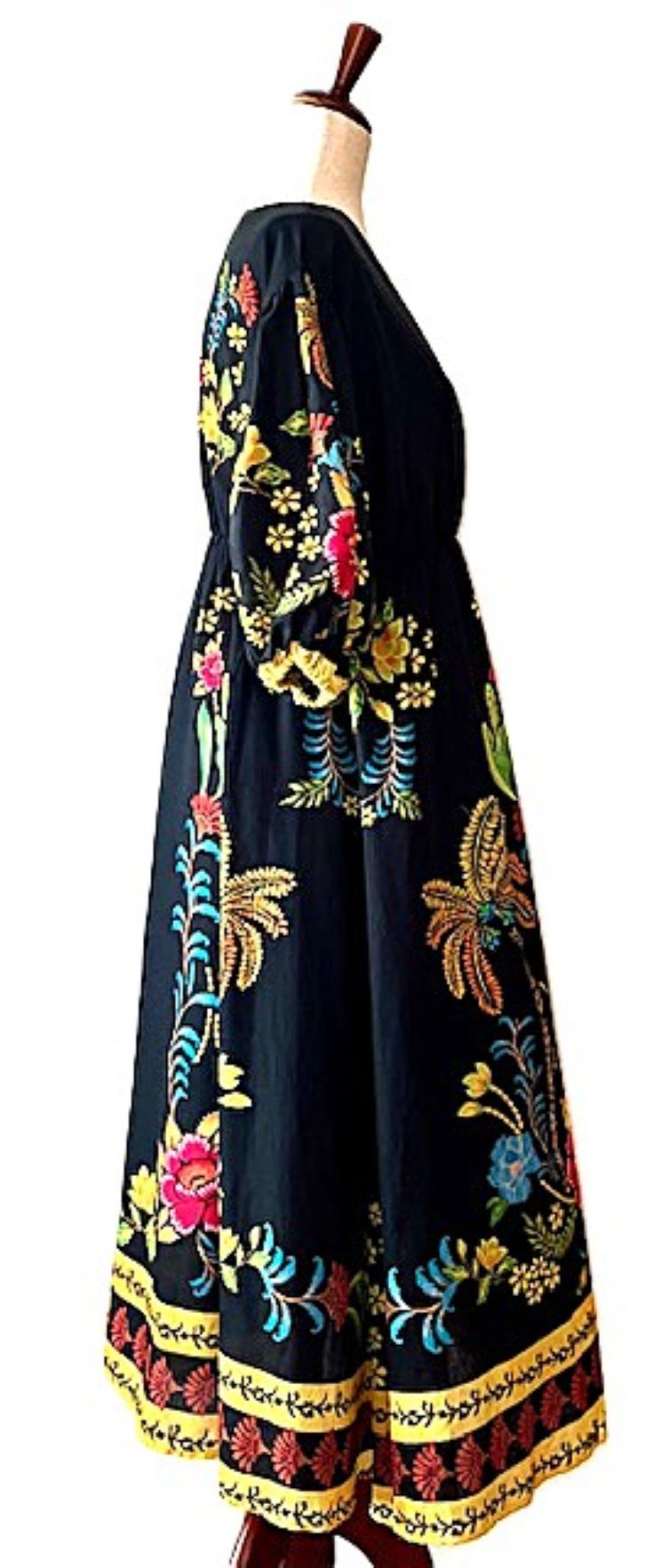 Dresses: Colorful Statement Piece Cotton Midi.