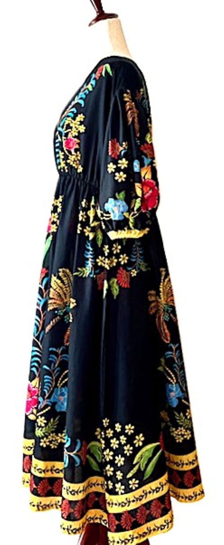Dresses: Colorful Statement Piece Cotton Midi.
