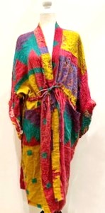 Kantha Robe Dreamweaver Kimono (Rainbow)  Is A Statement Piece.