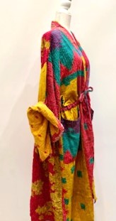 Kantha Robe Dreamweaver Kimono (Rainbow)  Is A Statement Piece.