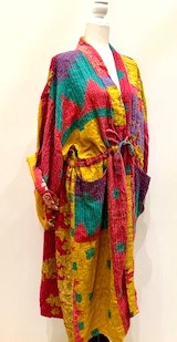 Kantha Robe Dreamweaver Kimono (Rainbow)  Is A Statement Piece.