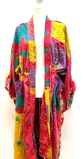 Kantha Robe Dreamweaver Kimono (Rainbow)  Is A Statement Piece.