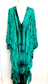 Hand Dyed Caftan Is a Striking, Dramatic and  Comfortable