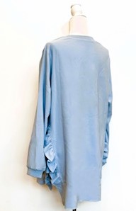 Ruffled Crepe Tunic Offers Updated Styling With Designer Details (2 Colors)