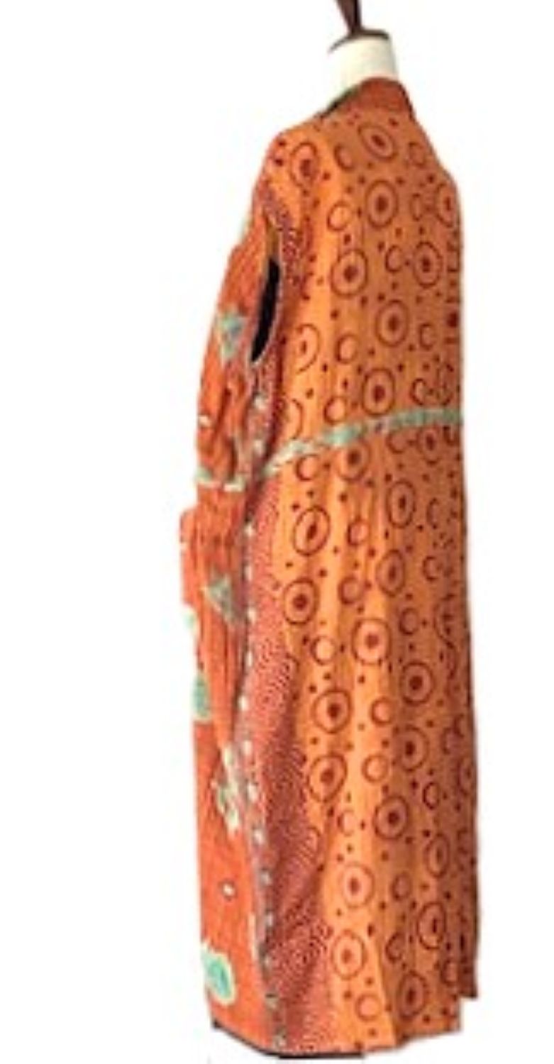 Kantha Bae Dreamweaver Kimono Vest (Red Gold)