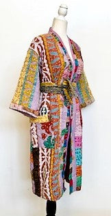 Next Generation Artisan Wrap Kantha Coat With RTW Detailing