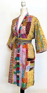 Next Generation Artisan Wrap Kantha Coat With RTW Detailing