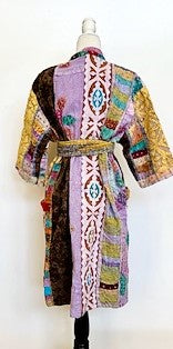 Next Generation Artisan Wrap Kantha Coat With RTW Detailing