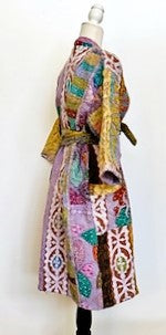 Next Generation Artisan Wrap Kantha Coat With RTW Detailing