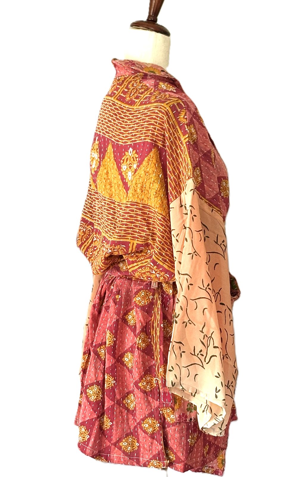 Kantha Bae Pareo Kantha Shortie Majestic Kimono (Rose)