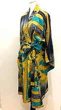 Abstract Floral Designer Cotton Kimono Duster Fully Reversible