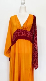 Our Silk Maxi Is A Game Changer (Gold and Rust)