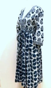 Indigo Mixed Block Print Is Flattering and Cool