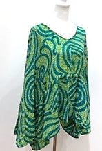 Eclispe Flowing Silk Top with Adjustable Ties: New Basic (Sea Green)