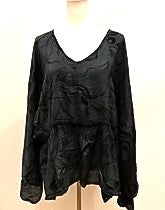 Eclispe Flowing Silk Top with Adjustable Ties  New Basic