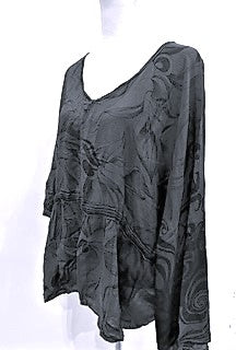 Eclispe Flowing Silk Top with Adjustable Ties  New Basic