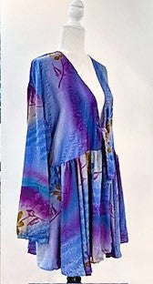 Shortie Kimono Top Is Great For Layering (Purple)