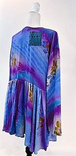 Shortie Kimono Top Is Great For Layering (Purple)