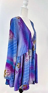 Shortie Kimono Top Is Great For Layering (Purple)