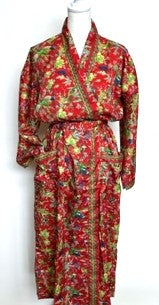 Classic Mini Floral Luxury Print Kimono Duster (Available in Green, Red, Blue)