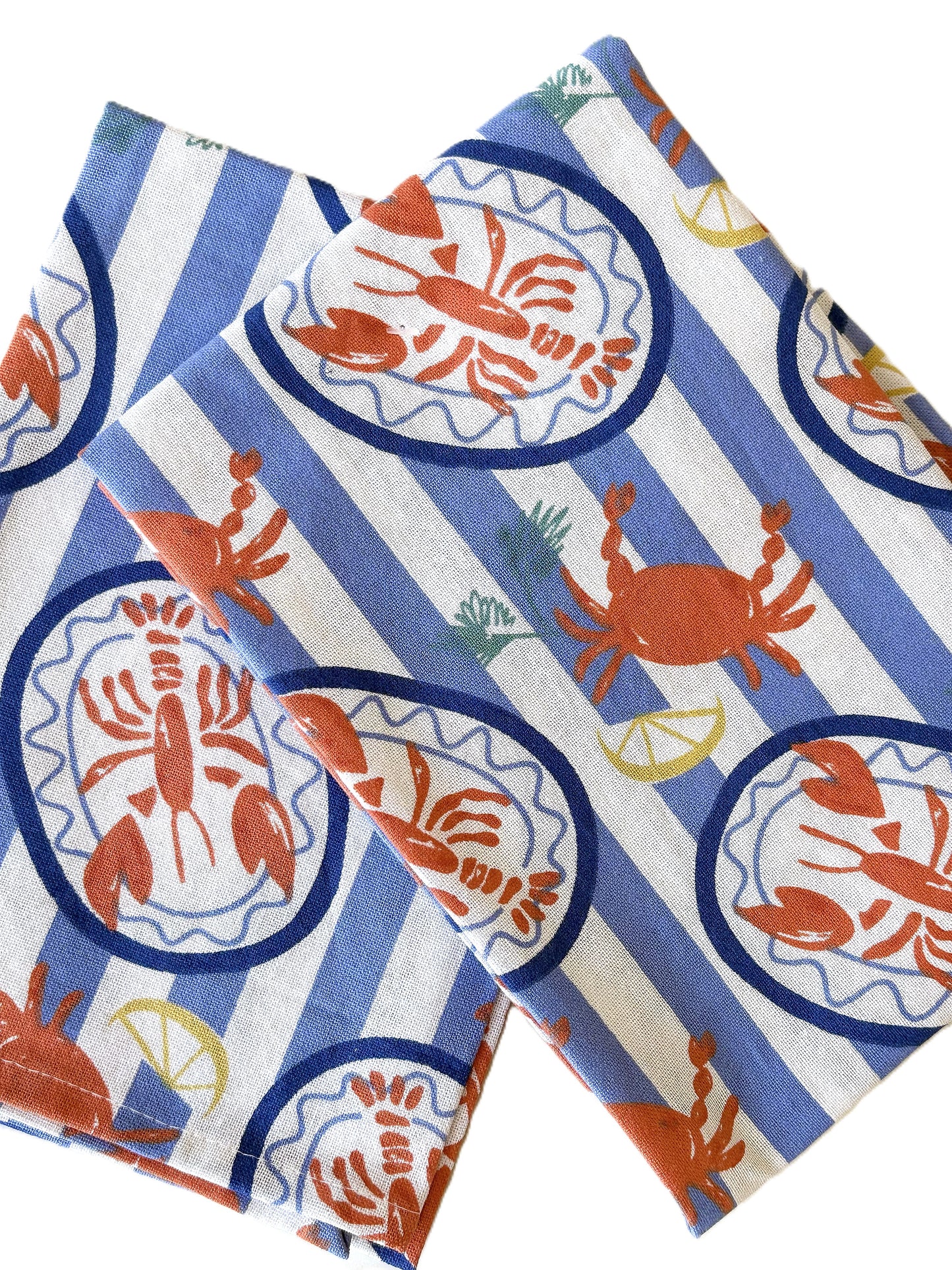 Lobster Floursack Kitchen Towels Sold In Sets of 2