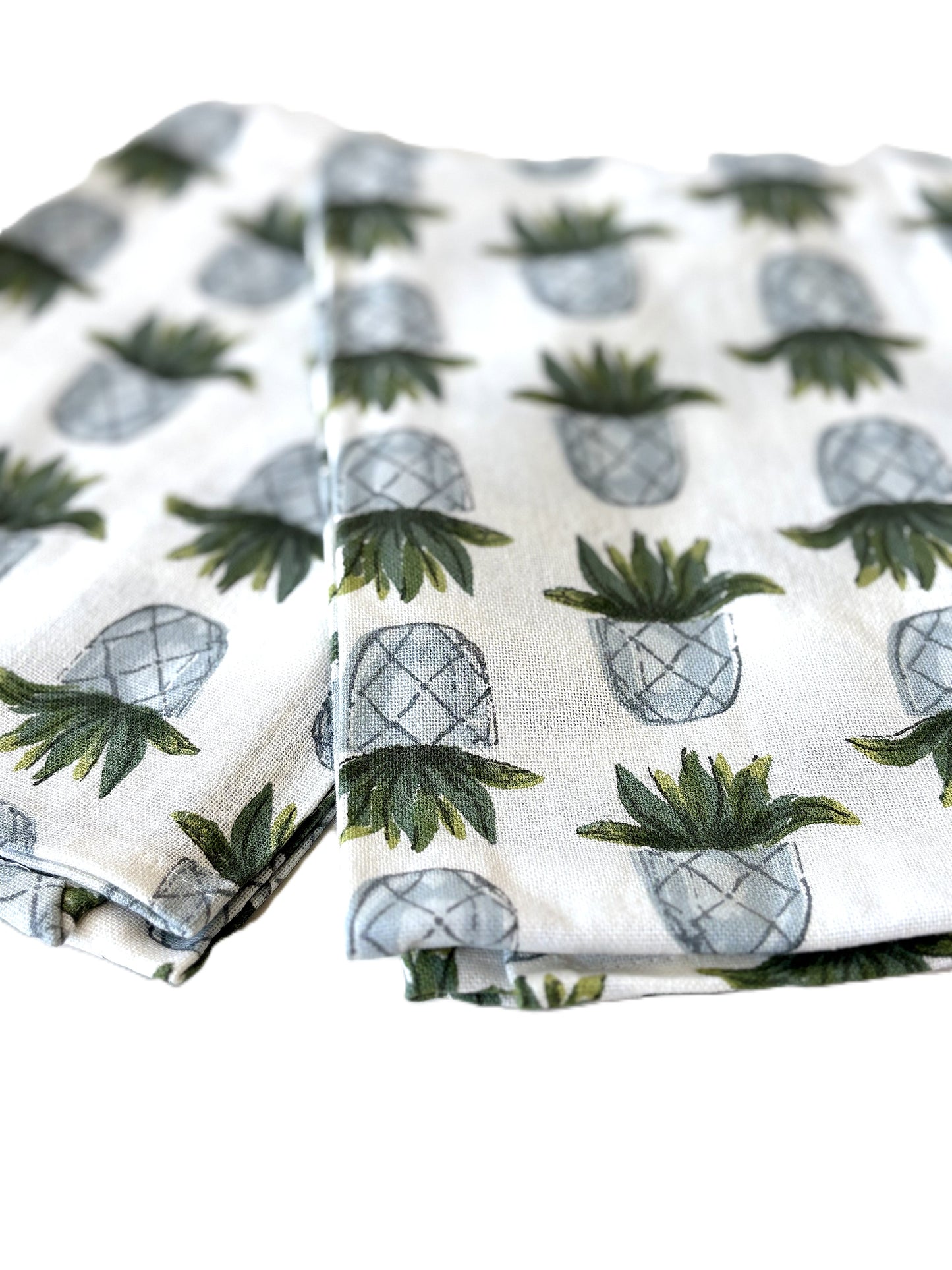 Pineapple Floursack Kitchen Towels Sold In Sets of 2