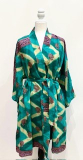 Kantha Trench Kimono Coat Will Exceed Your Expectations (Green Yellow)