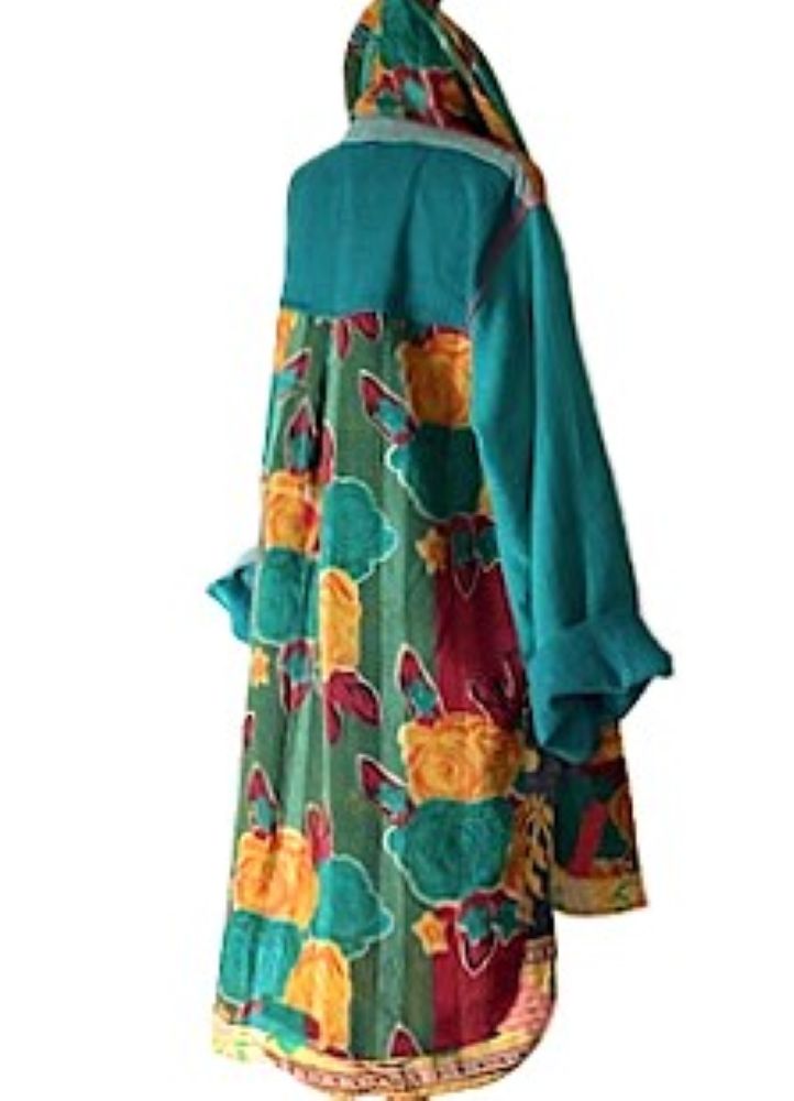 Coat,  Kantha Bae Fine Drifter Is Comfortable and Warm (Teal)