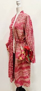 Kantha Bae Dreamweaver Kimono (Pink)  Is A Statement Piece.