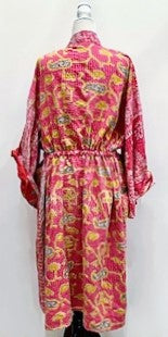 Kantha Bae Dreamweaver Kimono (Pink)  Is A Statement Piece.