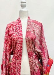 Kantha Bae Dreamweaver Kimono (Pink)  Is A Statement Piece.